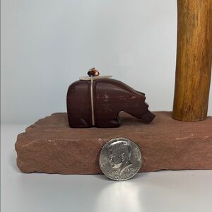 Red Jasper Bear Figurine.